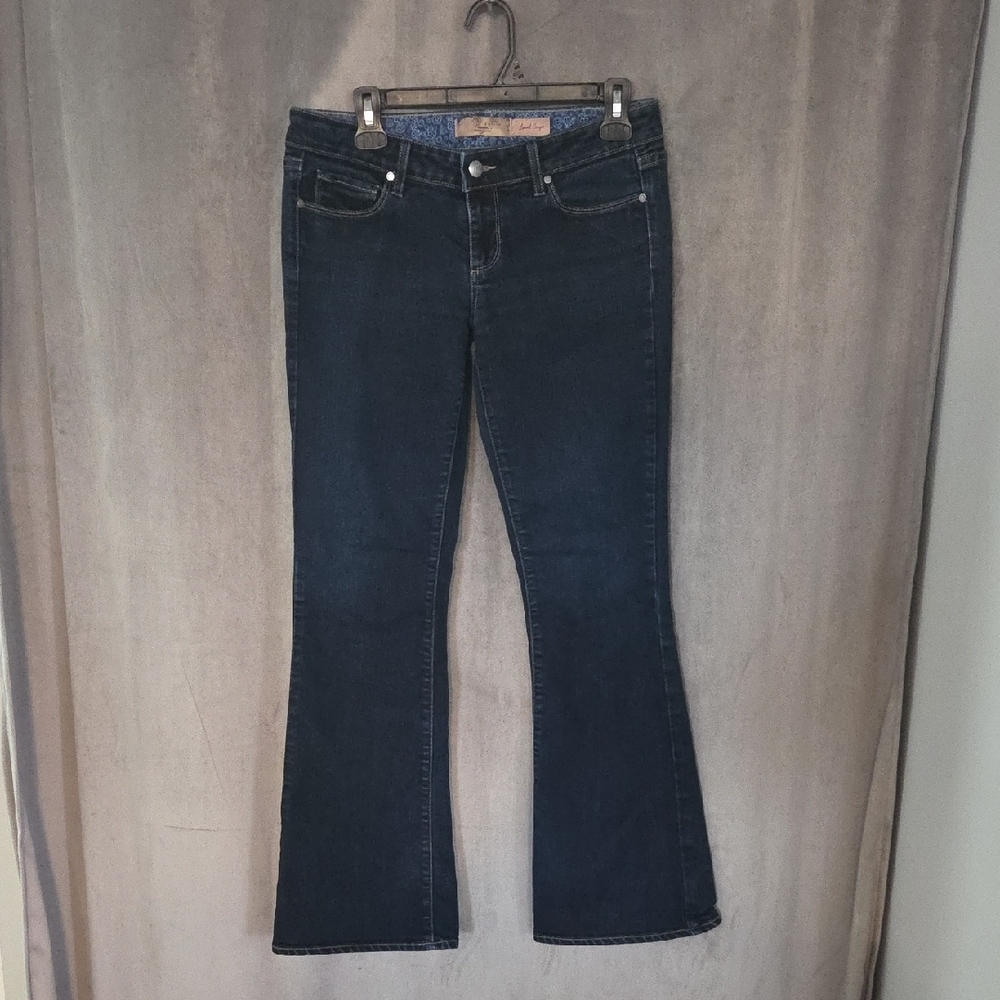 PAIGE Size 28 Dark Blue Flare Jeans